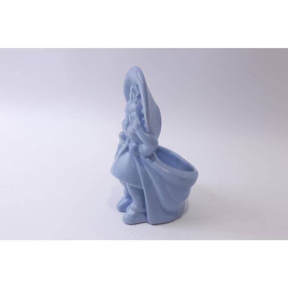 Haeger, Crying Baby Girl with Bonnet, Blue Planter, Ceramic, Pottery, Plant Pot, - Picture 2 of 4